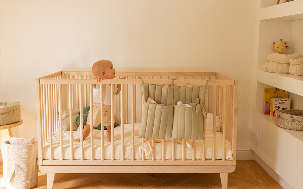 wooden baby bed KEA